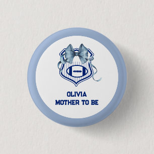 Badge Rond 2,50 Cm Baby Shower pour la future maman de Bow Crest Rook