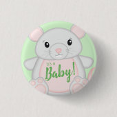 Badge Rond 2,50 Cm Baby shower souris (Devant)