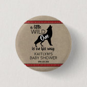 Badge Rond 2,50 Cm Baby shower Wild One Boys (Devant)
