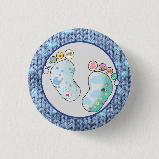 Badge Rond 2,50 Cm Babyfüsse (Devant)