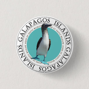 Badge Rond 2,50 Cm Bac à pied bleu