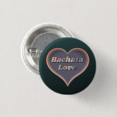 Badge Rond 2,50 Cm Bachata amour coeur (Devant & derrière)