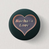 Badge Rond 2,50 Cm Bachata amour coeur (Devant)