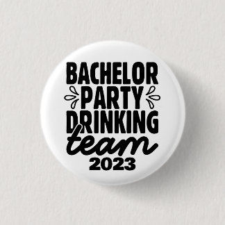 Badge Rond 2,50 Cm Bachelor Party Booking Team, Date personnalisable
