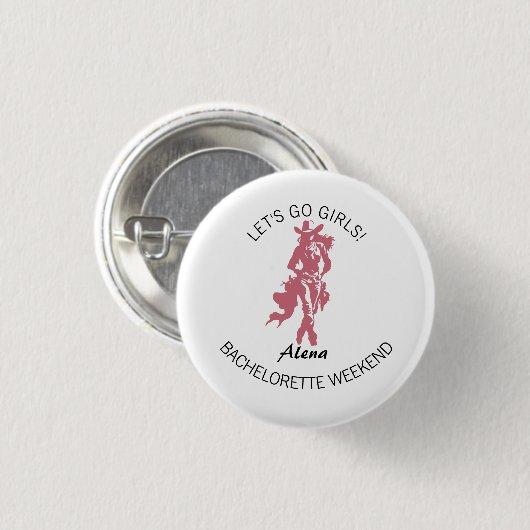 Badge Rond 2,50 Cm Bachelorette Bash (Devant & derrière)