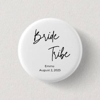 Badge Rond 2,50 Cm bachelorette minimaliste de la tribu des mariées m