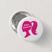 Badge Rond 2,50 Cm Bachelorette rose Party (Devant & derrière)