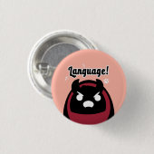 Badge Rond 2,50 Cm Badboyhalo "Langue !" Épingle - Bouton d'épingle M (Devant & derrière)