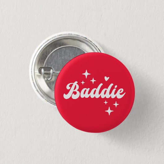 Badge Rond 2,50 Cm Baddie (Devant & derrière)