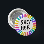 Badge Rond 2,50 Cm Bagues arc-en-ciel à cercle lumineux<br><div class="desc">Décorez votre tenue avec ce bouton d'art cool. Vous pouvez le customiser et ajouter du texte. Consultez ma boutique pour plus de couleurs et de motifs ! Faites-moi savoir si vous aimeriez quelque chose de personnalisé aussi.</div>