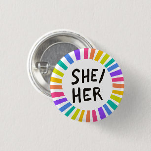 Badge Rond 2,50 Cm Bagues arc-en-ciel à cercle lumineux