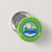 Badge Rond 2,50 Cm Bain d'Alcatraz avec le bouton de centurions (Devant & derrière)