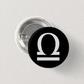 Badge Rond 2,50 Cm Balance petite, 1 bouton rond de pouce de ¼ (Devant & derrière)