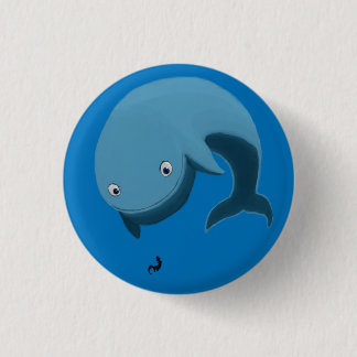 Badge Rond 2,50 Cm Baleine et loutre