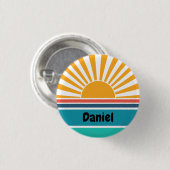 Badge Rond 2,50 Cm Balise de nom Funny Sunshine (Devant & derrière)