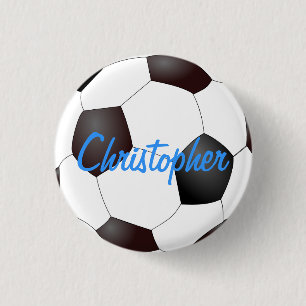 Badge Rond 2,50 Cm Ballon de football - personnalisable