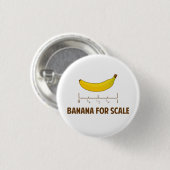 Badge Rond 2,50 Cm Banane à échelle (Devant & derrière)