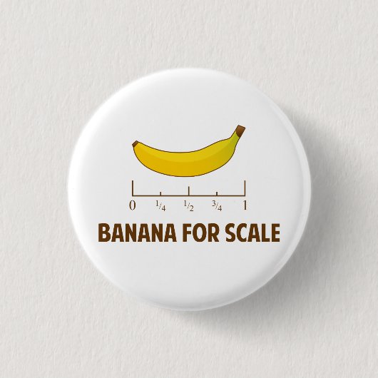 Badge Rond 2,50 Cm Banane à échelle (Devant)