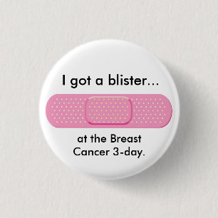 Badge Rond 2,50 Cm bandaid, j'ai atteint une boursouflure…, le sein
