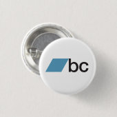 Badge Rond 2,50 Cm Bandcamp : le bouton blanc (Devant & derrière)