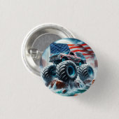 BADGE ROND 2,50 CM BANDE DE CAMION MONSTER (Devant & derrière)