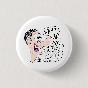 Badge Rond 2,50 Cm Bande dessinée Erica Crooks - Qu'est-ce que vous v