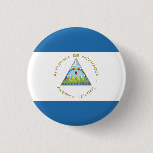 Badge Rond 2,50 Cm Bandera de Nicaragua