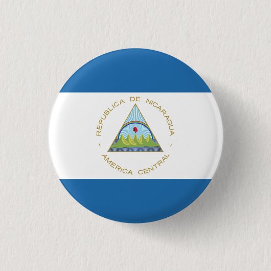 Badge Rond 2,50 Cm Bandera de Nicaragua (Devant)