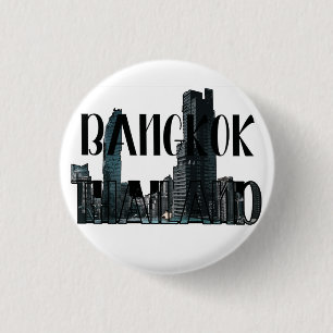 Badge Rond 2,50 Cm Bangkok Thaïlande - Ville, Voyage, Thaï