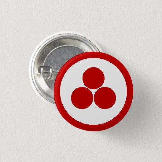 BADGE ROND 2,50 CM BANNER OF PEACE (Devant & derrière)