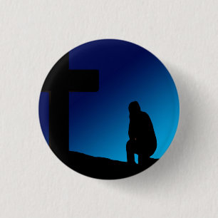 Badge Rond 2,50 Cm Bannière de prières croisées