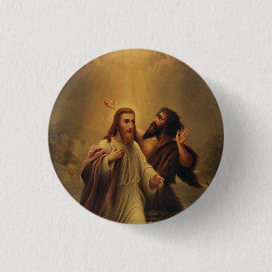 Badge Rond 2,50 Cm Baptême de Jésus-Christ