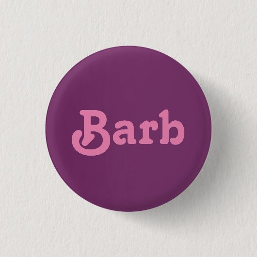 Badge Rond 2,50 Cm Barb à bouton (Devant)