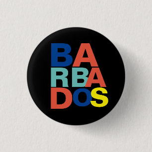 Badge Rond 2,50 Cm Barbade