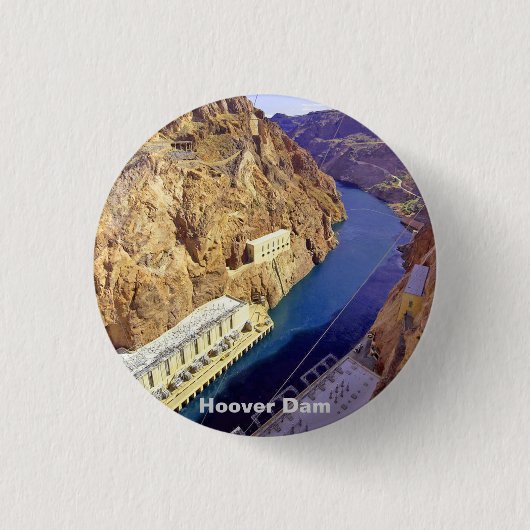 Badge Rond 2,50 Cm Barrage Hoover en Arizona (Devant)