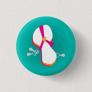 Badge Rond 2,50 Cm Bascules électroniques et dessus de bruit