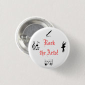 Badge Rond 2,50 Cm Basculez les arts ! (Devant & derrière)