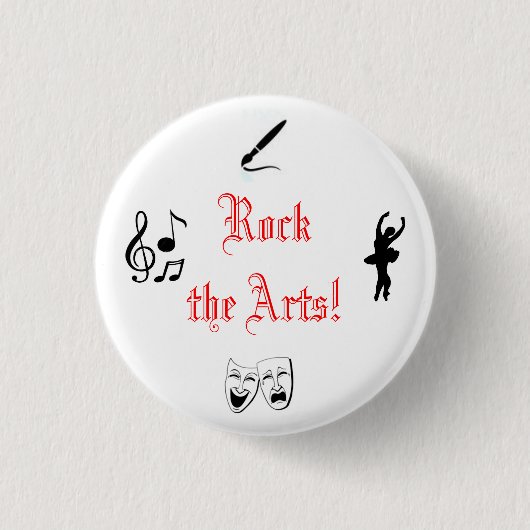 Badge Rond 2,50 Cm Basculez les arts ! (Devant)