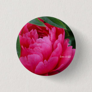 Badge Rond 2,50 Cm Bashful Pink Peony