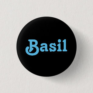 Badge Rond 2,50 Cm Basil Bouton