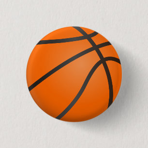 Badge Rond 2,50 Cm Basket-ball, matchs, équipe sportive.