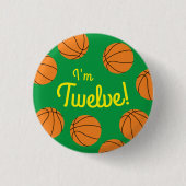 Badge Rond 2,50 Cm Basketball Sports Anniversaire (Devant)