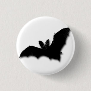Badge Rond 2,50 Cm Bat noir