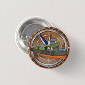 Badge Rond 2,50 Cm Bateau remorqueur (Devant & derrière)
