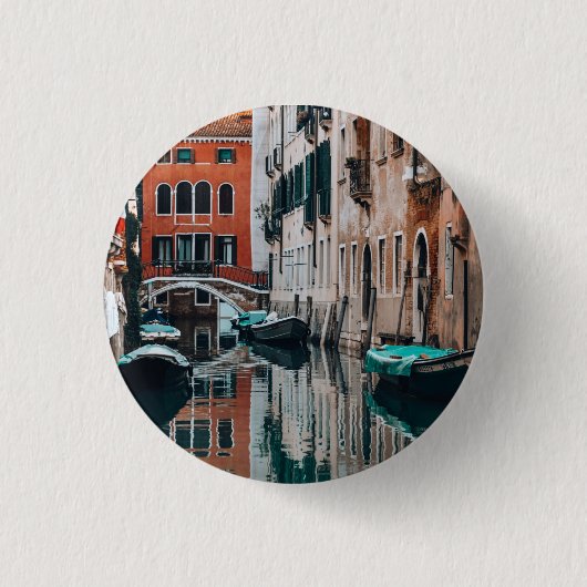 Badge Rond 2,50 Cm Bateaux de Venise (Devant)