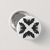 Badge Rond 2,50 Cm Bats (Devant & derrière)