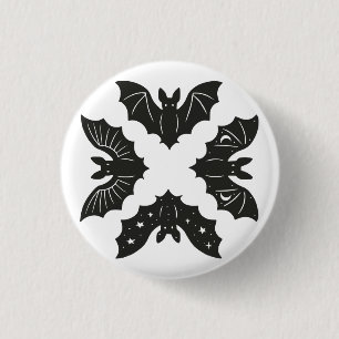 Badge Rond 2,50 Cm Bats