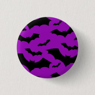 Badge Rond 2,50 Cm Bats pourpres de Deathrock