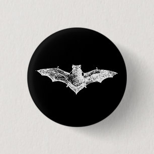 BADGE ROND 2,50 CM BATTE DE VAMPIRE GOTHIQUE