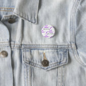 Badge Rond 2,50 Cm Baverdose internationale d'Awareness Day Button (En situation)